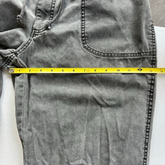 Vintage 80s Weekender Casual Gray Loose Pants Travel Elastic Drawstring Waist - Picture 12 of 14